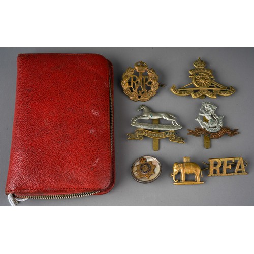 392 - Collection of Cap badges including The West Riding, RAF, Royal Artillery, West  etc