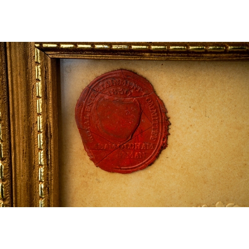 403 - An 1830 embossed Guildhall of the City of London invitation to Lord Mayor's Day 9th November 1830 in... 