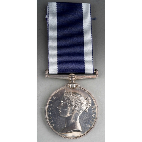 414 - Single medal to Quartermaster John Thomas, Royal Navy for long service and good conduct