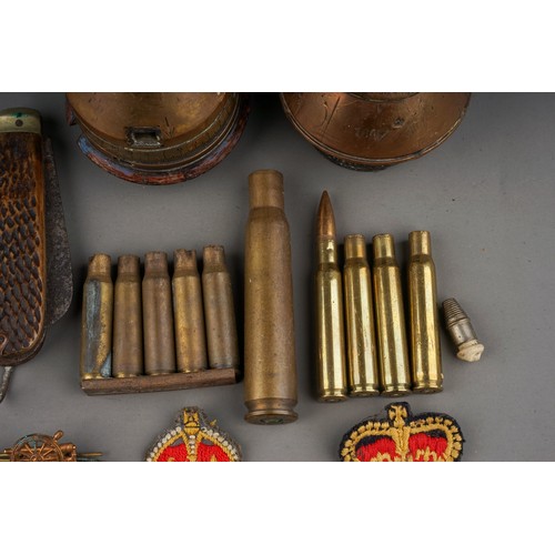 427 - Assorted lot to include: WWI Dopp Z c\92 brass fuse; H & W H.Z.1 160 brass fuse together with variou... 