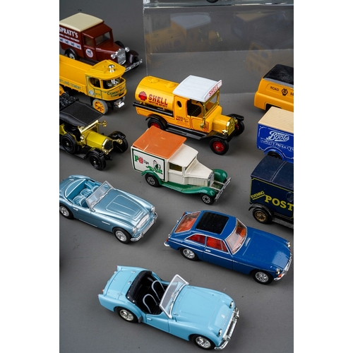 433 - Assorted collection of mainly diecast cars and vans to include: Dinky, Matchbox, Corgi, Lledo etc (2... 