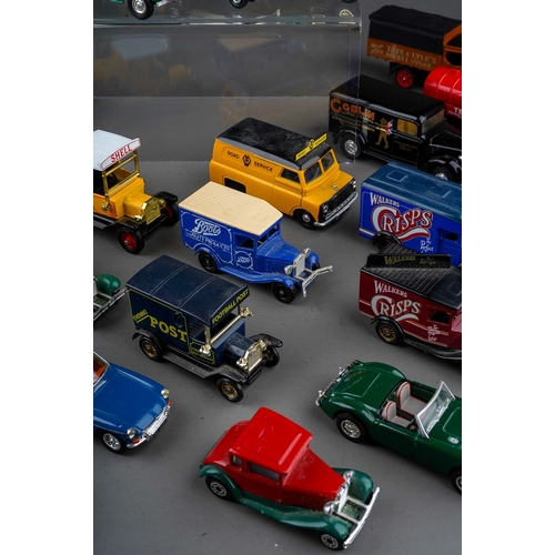 433 - Assorted collection of mainly diecast cars and vans to include: Dinky, Matchbox, Corgi, Lledo etc (2... 