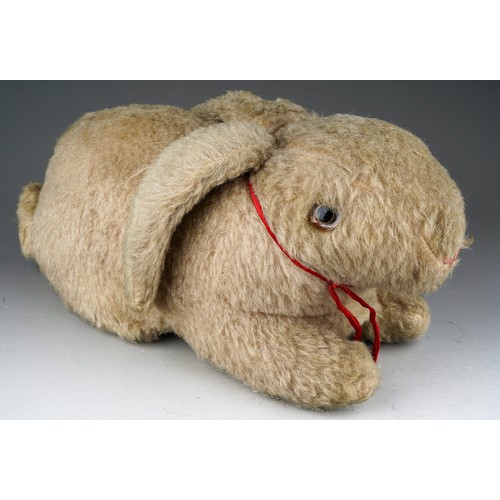 437 - Vintage unbranded plush Rabbit in the style of Steiff