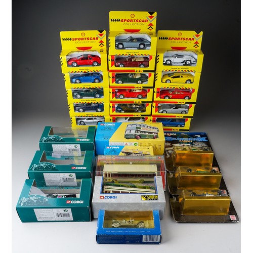 450 - Assorted die cast model cars to include a collection of boxed Shell Sportscar Collection (16); Corgi... 