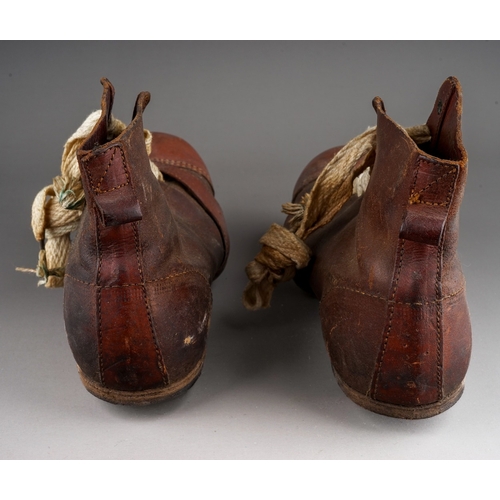 454 - Early 1900s studded leather Football Boots