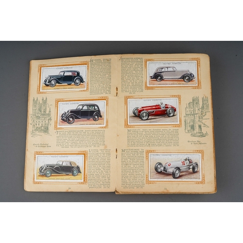 458 - Four 1930s cigaratte card albums to include: John Player & Sons Motor Cars (1st and 2nd Series)  and... 