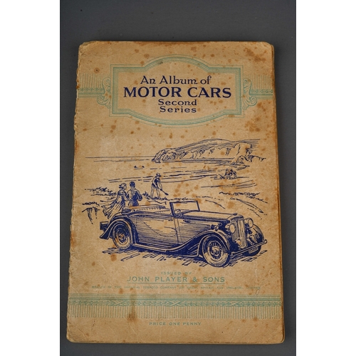 458 - Four 1930s cigaratte card albums to include: John Player & Sons Motor Cars (1st and 2nd Series)  and... 