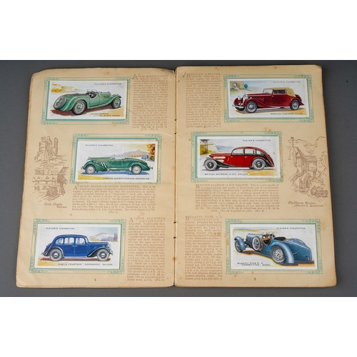 458 - Four 1930s cigaratte card albums to include: John Player & Sons Motor Cars (1st and 2nd Series)  and... 