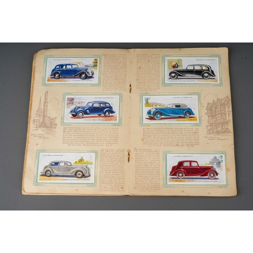 458 - Four 1930s cigaratte card albums to include: John Player & Sons Motor Cars (1st and 2nd Series)  and... 