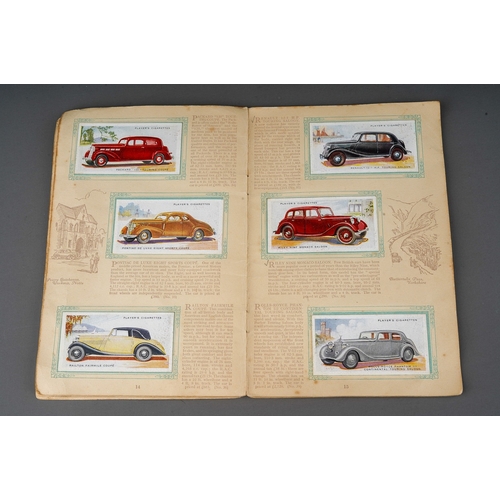 458 - Four 1930s cigaratte card albums to include: John Player & Sons Motor Cars (1st and 2nd Series)  and... 