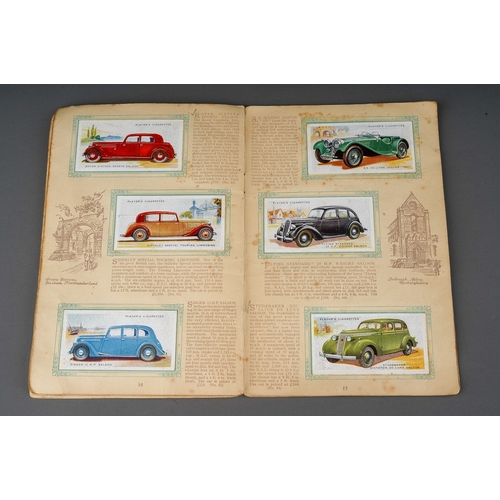 458 - Four 1930s cigaratte card albums to include: John Player & Sons Motor Cars (1st and 2nd Series)  and... 