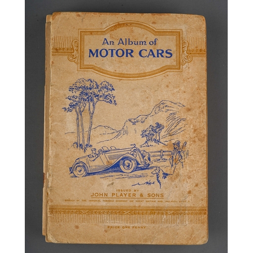 458 - Four 1930s cigaratte card albums to include: John Player & Sons Motor Cars (1st and 2nd Series)  and... 