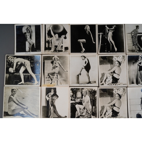 459 - Assorted vintage cigarette cards to include: a collection of Real Photograph black and white portrai... 