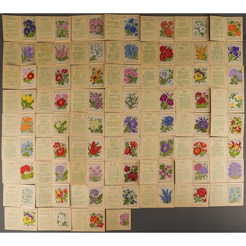 461 - Approx 60 vintage Kensitas silk Flower cigarette cards first series (60)