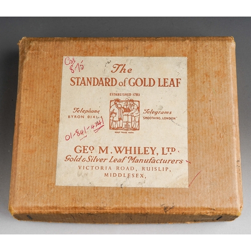 486 - A vintage box of George M Whiley Ltd Standard Gold Leaf, appears unopened