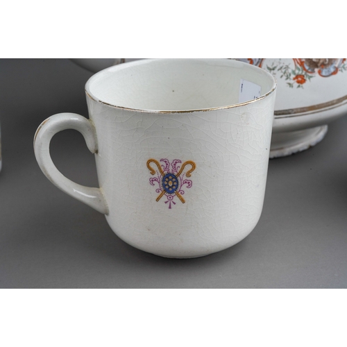 487 - A collection of Royal Commemorative enamel to include: HM Queen Victoria Diamond jubilee teapot and ... 