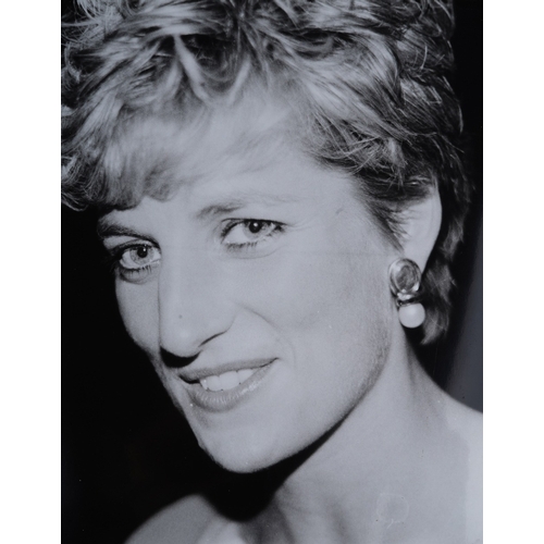 493 - Diana, Princess of Wales (1961-1997) a black and white image taken at The Royal Albert Hall, 1991/19... 