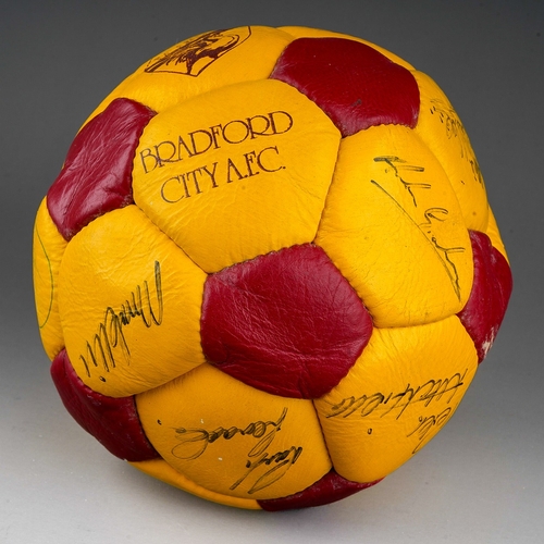 494 - A Bradford City A.F.C. fire disaster football signed by all the players