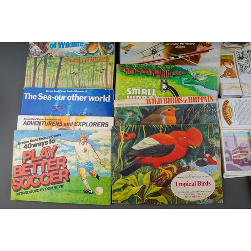 497 - Assorted collection of vintage cigarette cards, mainly Ornithology, loose and albums to include Lipt... 