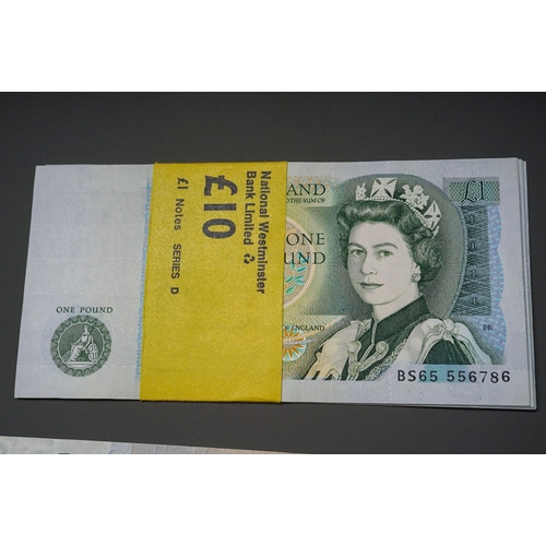 508 - Bank of England - a collection of British uncirculated bank notes banknotes to include; 5 x J B Page... 