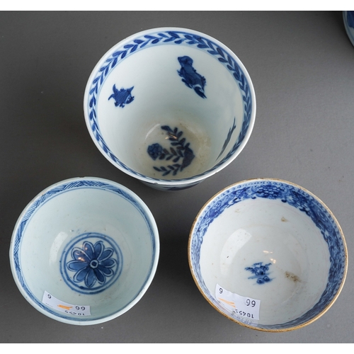 579 - A group of six pieces of 18th, 19th and 20th century Chinese porcelain, comprising a cylindrical tan... 