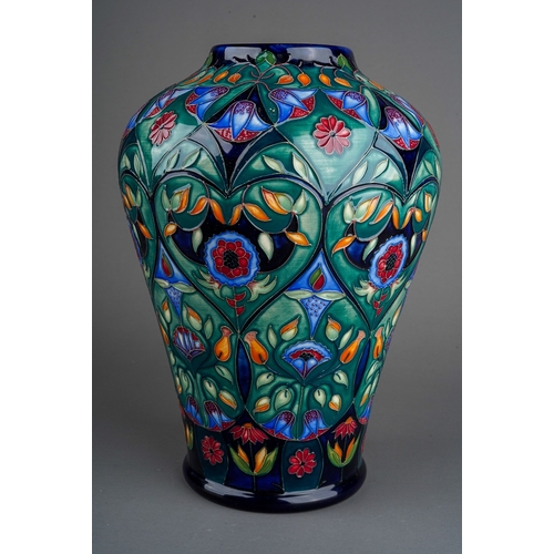 598 - A Moorcroft pottery Collectors Club inverted baluster vase in Anatolia design by Rachel Bishop, circ... 