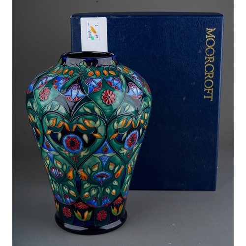 598 - A Moorcroft pottery Collectors Club inverted baluster vase in Anatolia design by Rachel Bishop, circ... 