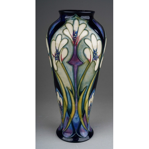 623 - A boxed Moorcroft pottery Collectors Club limited edition inverted baluster vase decorated in the At... 