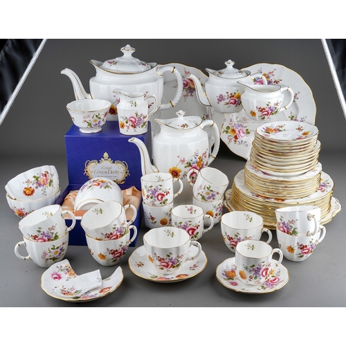 634 - A collection of Royal Crown Derby 'Derby Posies' pattern tea, coffee and dinnerware, etc, comprising... 