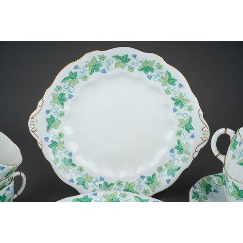 647 - A Royal Crown Derby Medway pattern twenty five piece tea set for six settings, comprising six cups, ... 