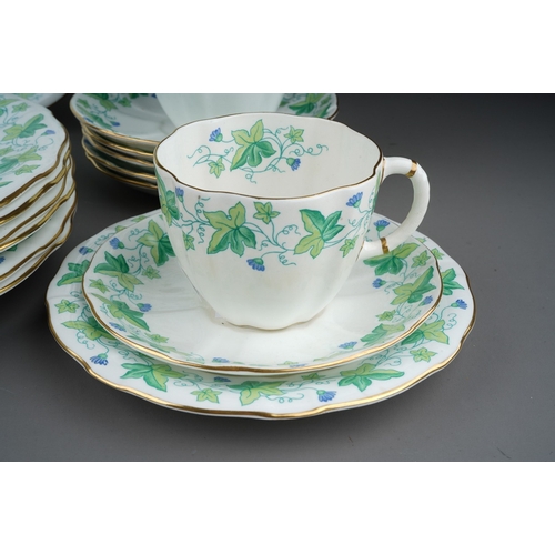 647 - A Royal Crown Derby Medway pattern twenty five piece tea set for six settings, comprising six cups, ... 