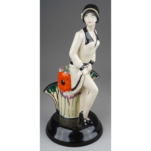 648 - A Kevin Francis for Peggy Davies Ceramics Clarice Cliff Centenary figure, modelled by Andy Moss to t... 