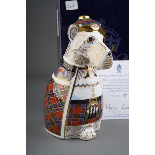 678 - A boxed Royal Crown Derby The National Dogs Collection limited edition Scottish Terrier paperweight,... 