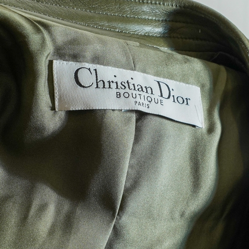 856 - Christian Dior Camisole UK Size 12 and Lamb skin and silk lined Jacket UK Size 14