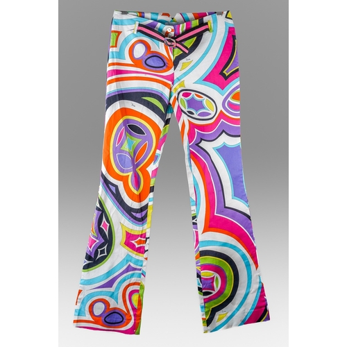 857 - Emilio Pucci boot leg trousers UK Size 10