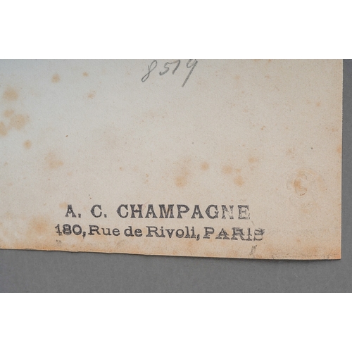 900 - Six early 20th Century reproduction images from Mon. A C Champagne's 'Photographic Warehouse' to inc... 