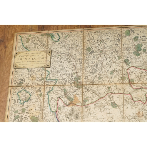 925 - Cartography - Faden, W (London): The Country Twenty-Five Miles ROUND LONDON planned from a SCALE of ... 