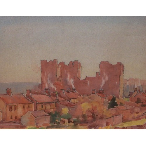 927 - Frederick (Fred) Lawson (British 1888-1968)
Village Scene possibly Castle Bolton
watercolour, 24 x 2... 