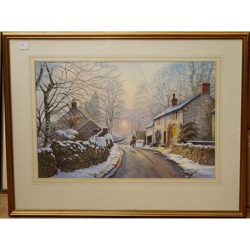 931 - Wilfred Ball (20th Century) 
Winter in Derbyshire 
watercolour, 36.5 x 54cm
signed lower right, fram... 