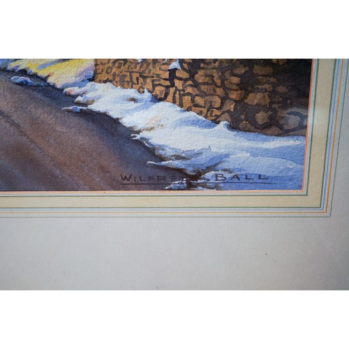 931 - Wilfred Ball (20th Century) 
Winter in Derbyshire 
watercolour, 36.5 x 54cm
signed lower right, fram... 