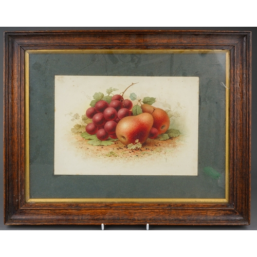 944 - F C Howard (British, early 20th Century)
Still life with fruit (apple, grapes, pears)
watercolours, ... 