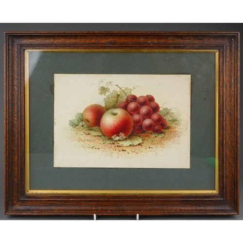 944 - F C Howard (British, early 20th Century)
Still life with fruit (apple, grapes, pears)
watercolours, ... 