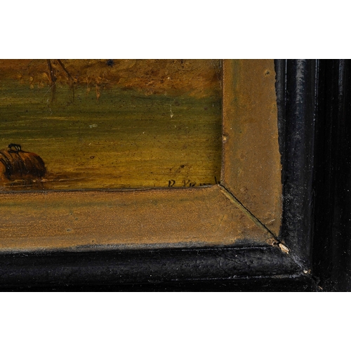 945 - 19th Century School
Fishing Barges going away
oil on board, 14 x 21cm, framed