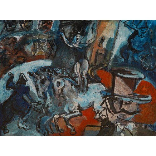 947 - French School (20th Century)
Circus Scene 
gouache, 35 x 45cm, framed and glazed