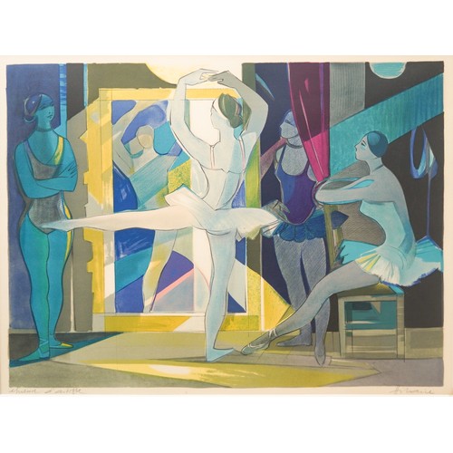 948 - Camille Hilaire (French, 1916-2004)
Ballerinas 
lithograph, 49 x 64cm, signed on the stone, framed a... 