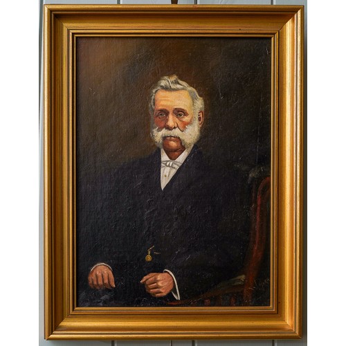 950 - W Farr (early 20th Century)
Portrait of an elderly Gentleman seated
oil on canvas, 57 x 27cm 
signed... 