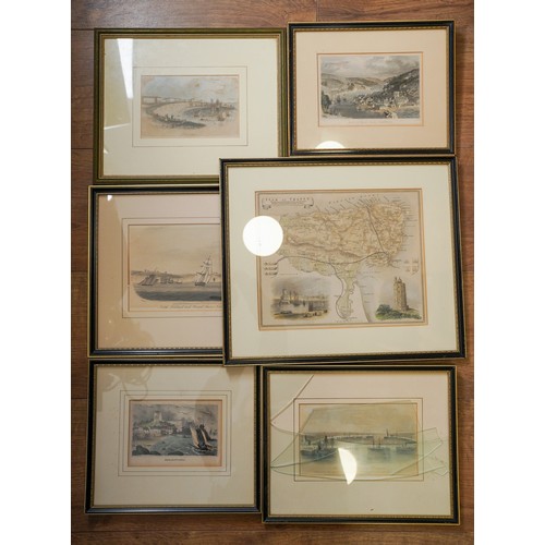 958 - Collection of prints  to include etchings of UK