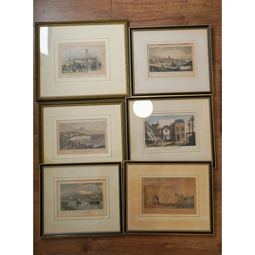 958 - Collection of prints  to include etchings of UK