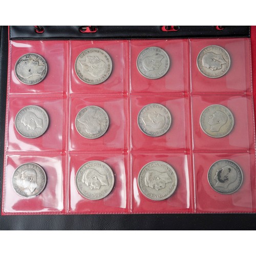 313A - A collection of coins, mainly silverAn album of 19th and 20th century mostly British silver coins, i... 