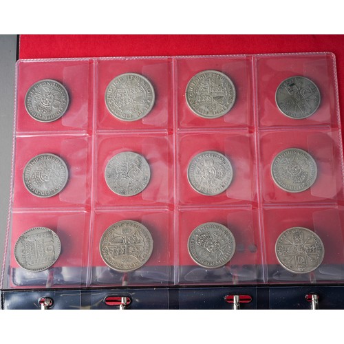 313A - A collection of coins, mainly silverAn album of 19th and 20th century mostly British silver coins, i... 